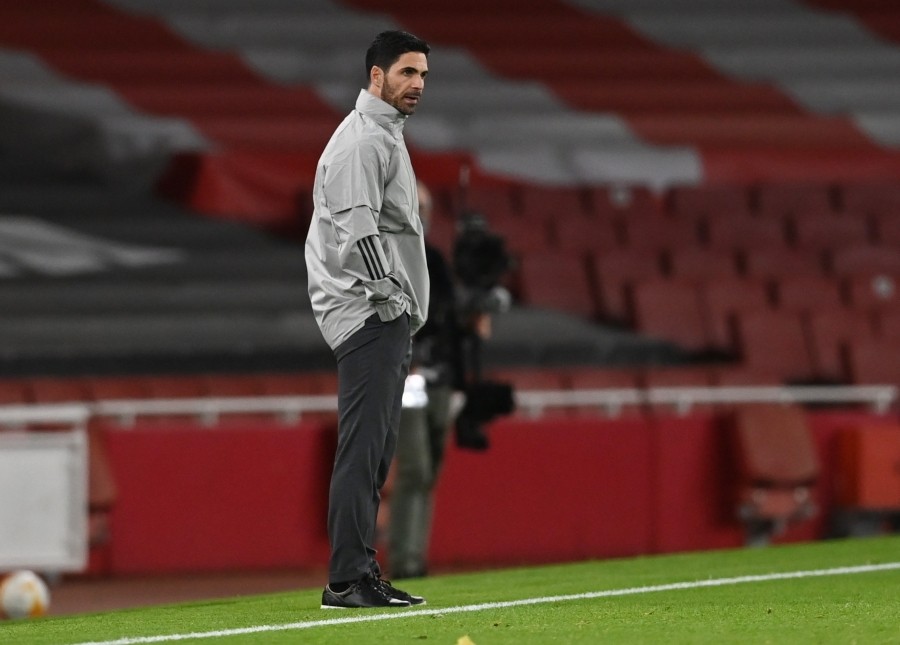 Soccer Football - Europa League - Group B - Arsenal v Dundalk - Emirates Stadium, London, Britain- October 29, 2020 Arsenal manager Mikel Arteta REUTERS/Dylan Martinez